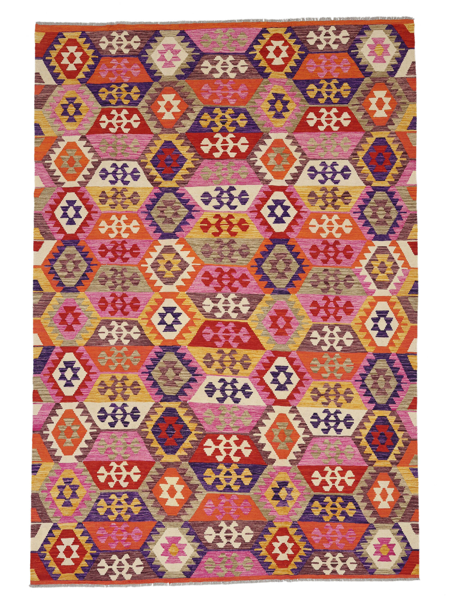 Kelim Afghan Old style Matta 206x299