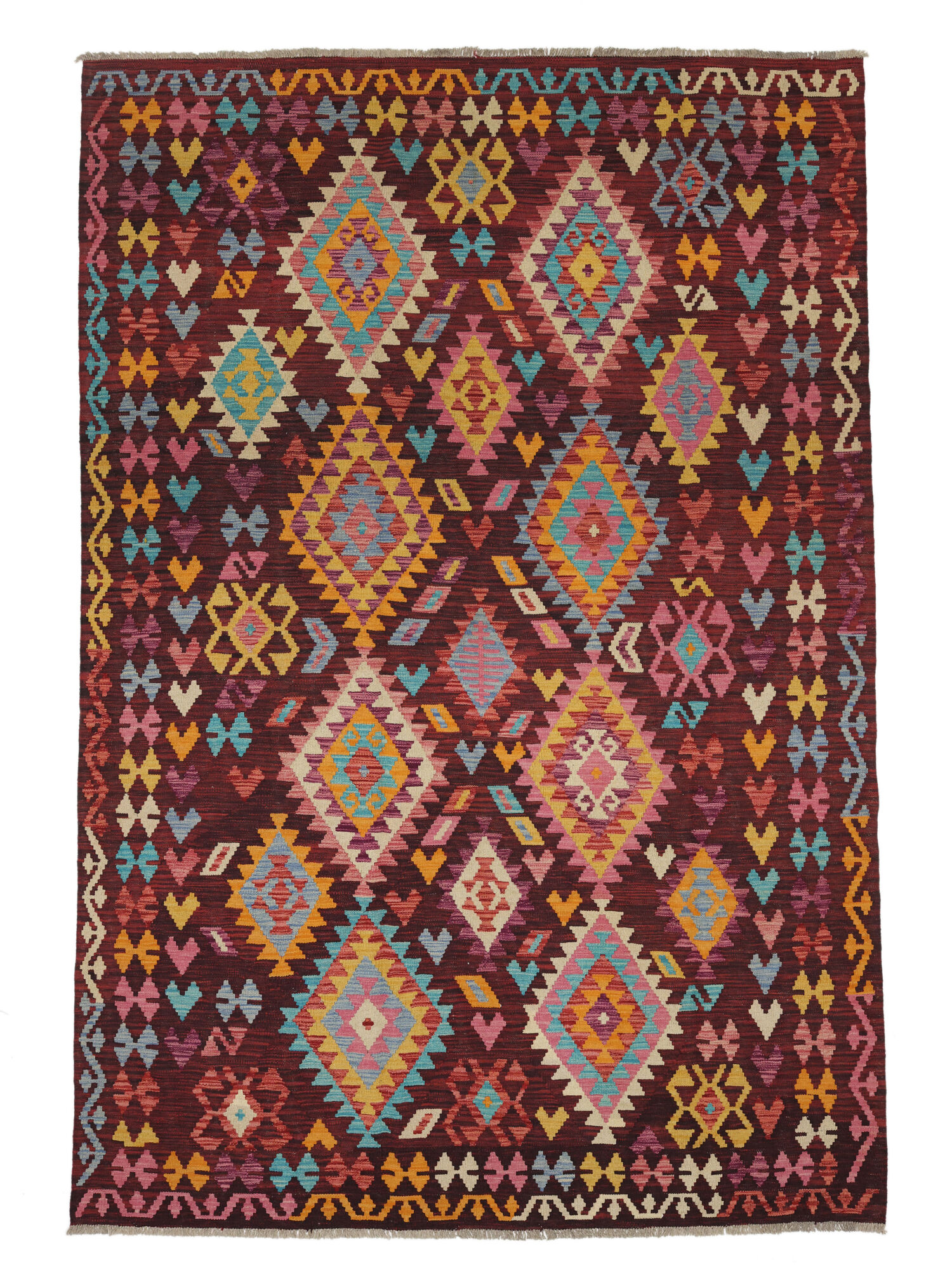 Kelim Afghan Old style Matta 202x294