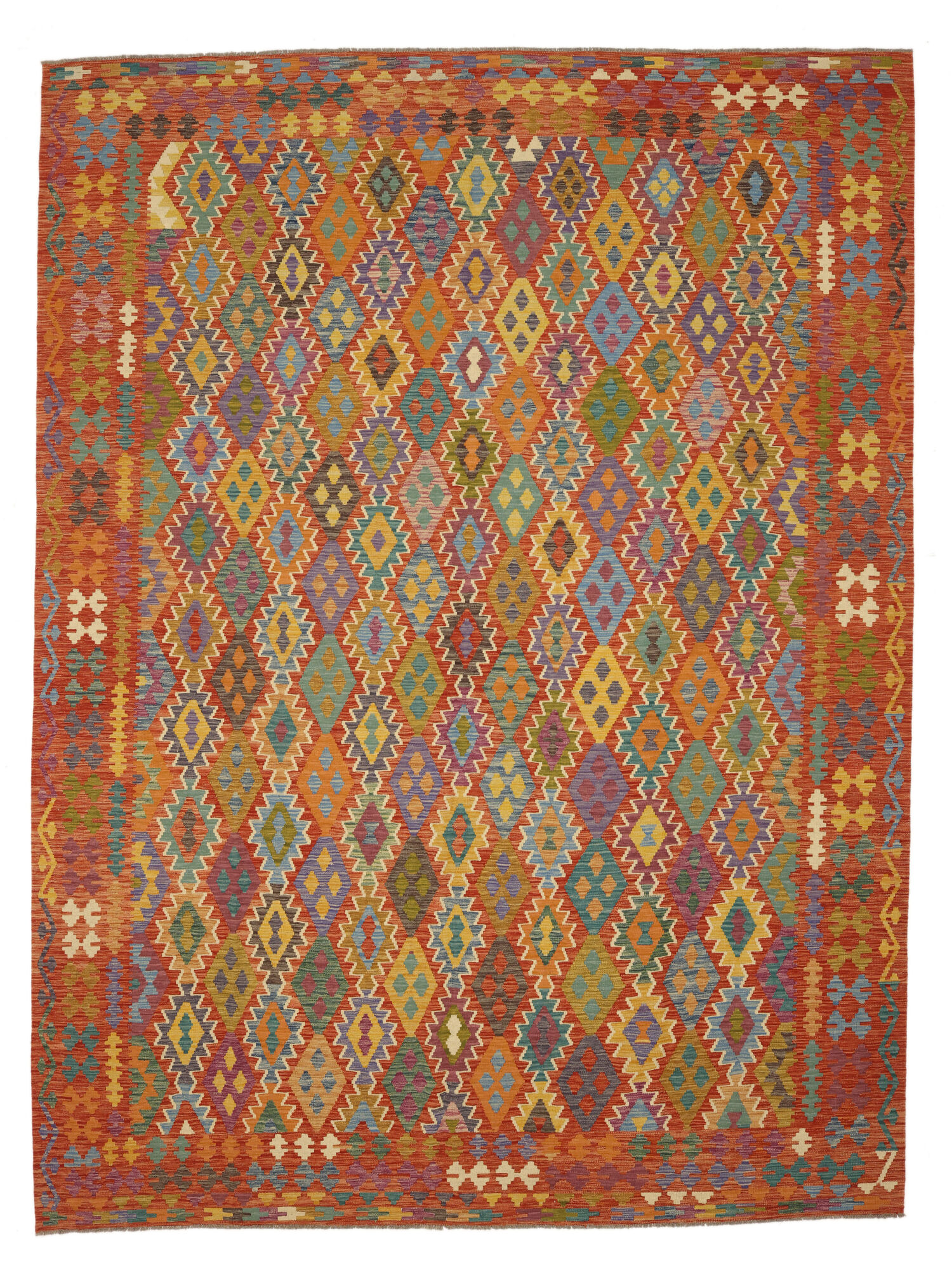 Kelim Afghan Old style Matta 305x398