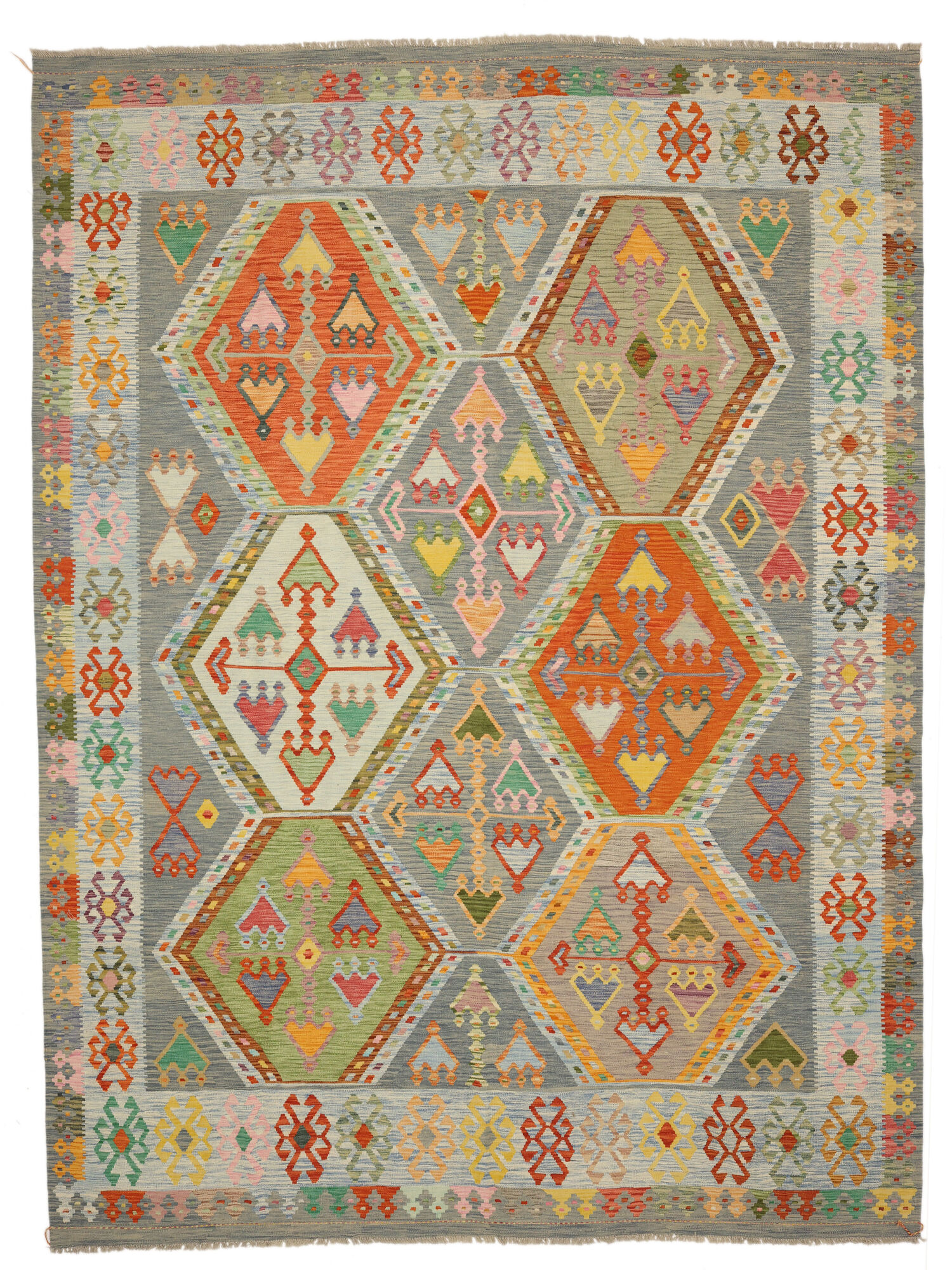 Kelim Afghan Old style Matta 302x396