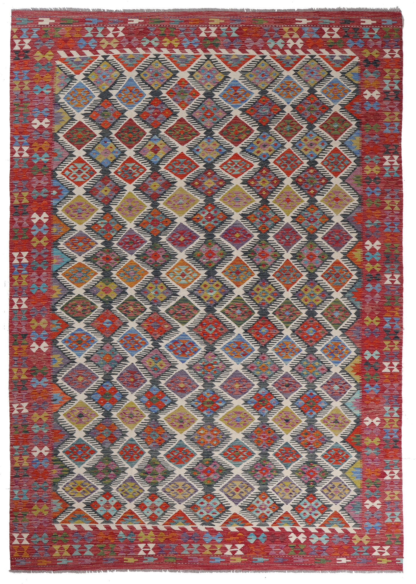 Kelim Afghan Old style Matta 246x350