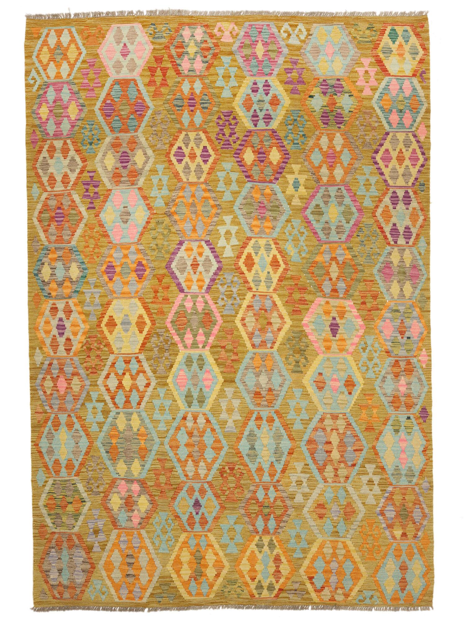 Kelim Afghan Old style Matta 205x296
