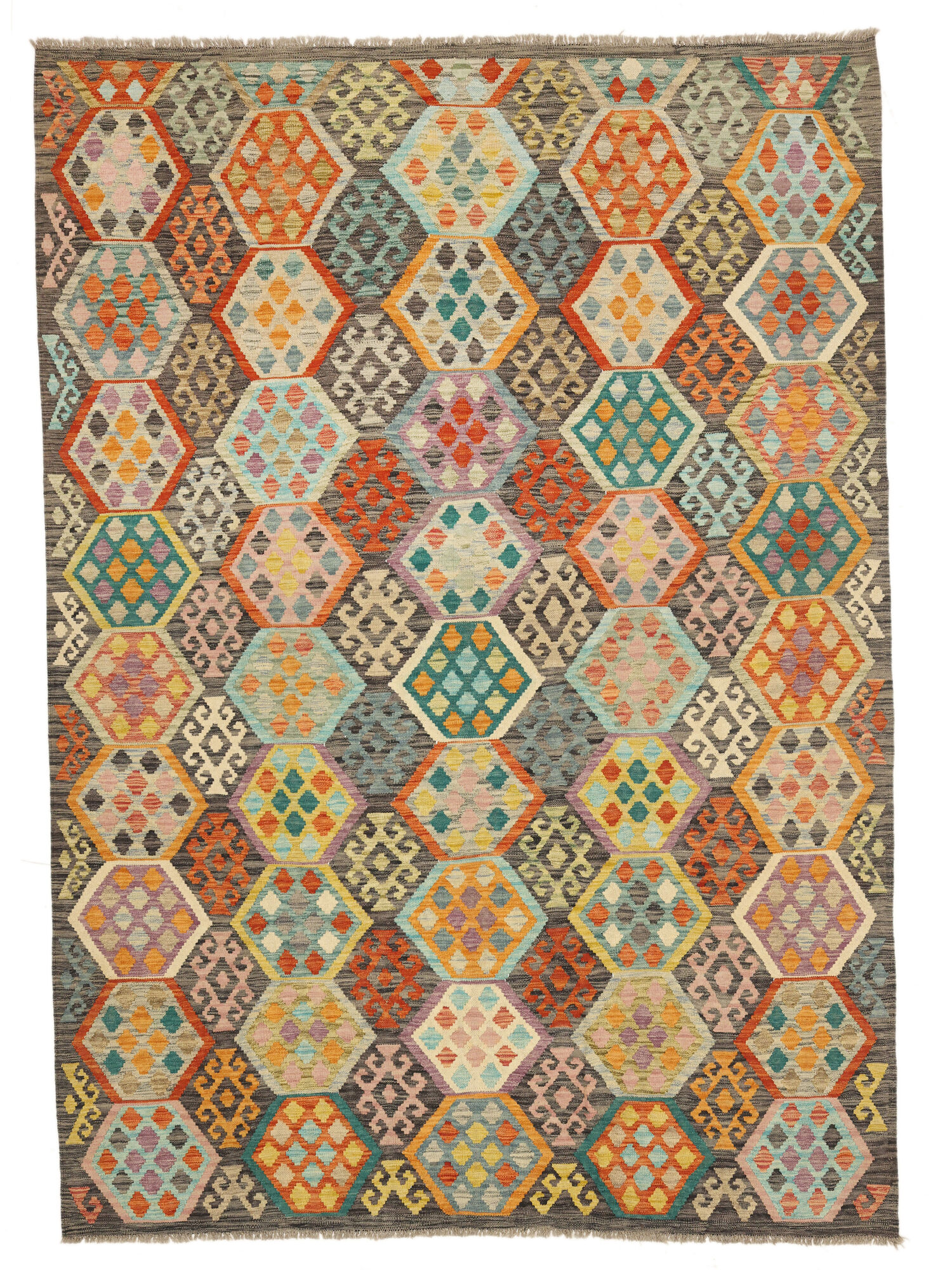 Kelim Afghan Old style Matta 208x291