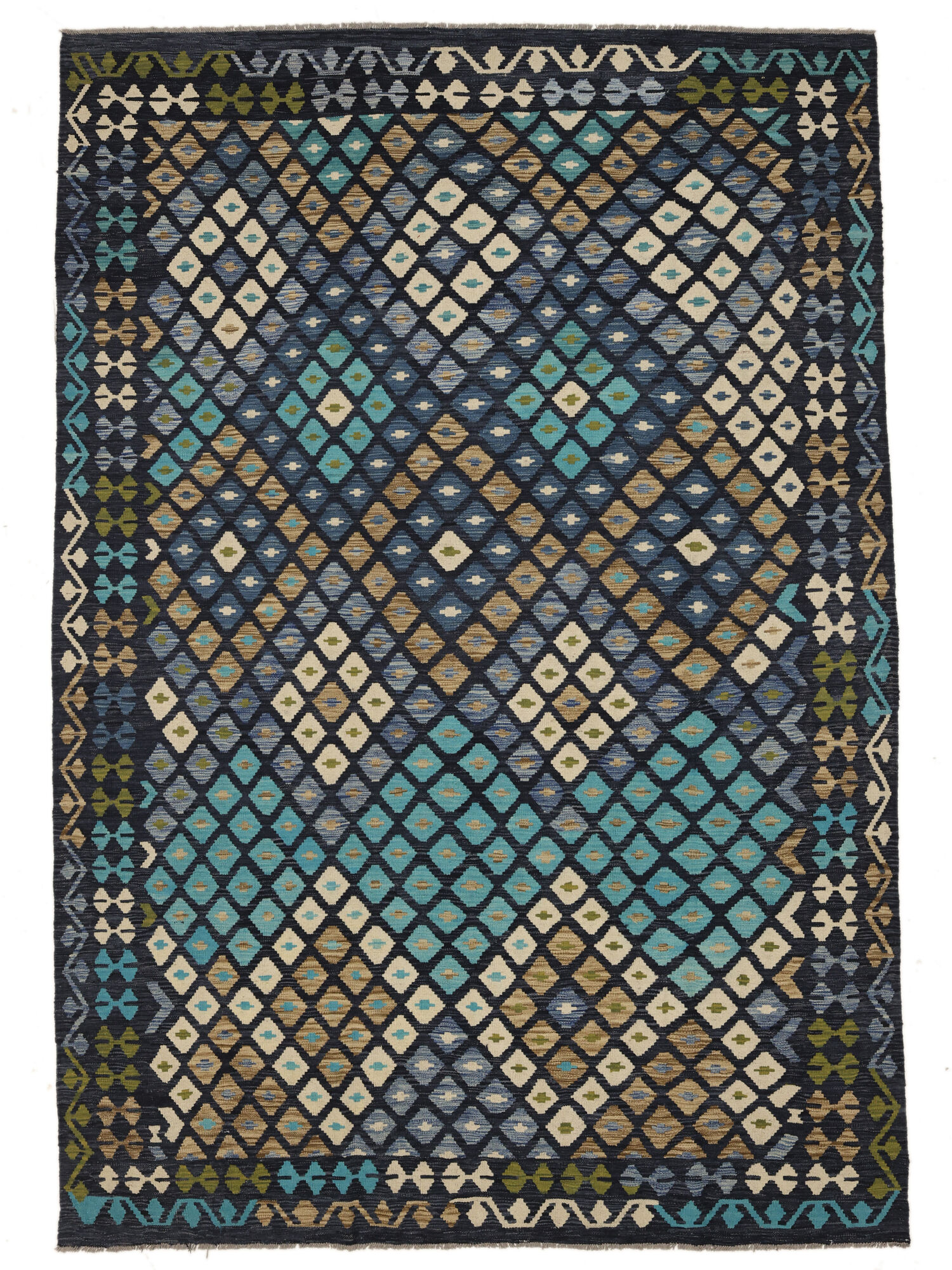 Kelim Afghan Old style Matta 204x297