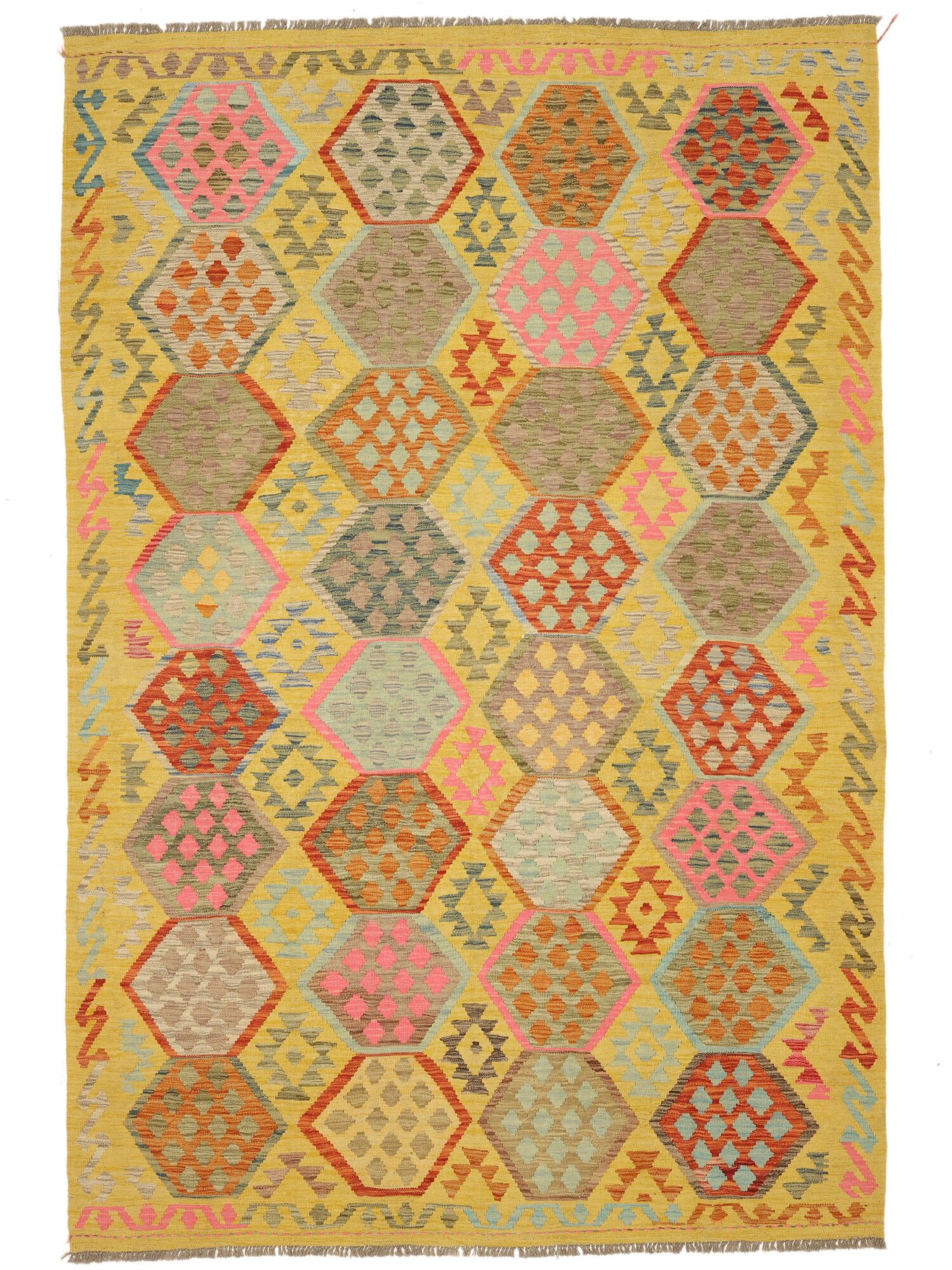 Kelim Afghan Old style Matta 199x293