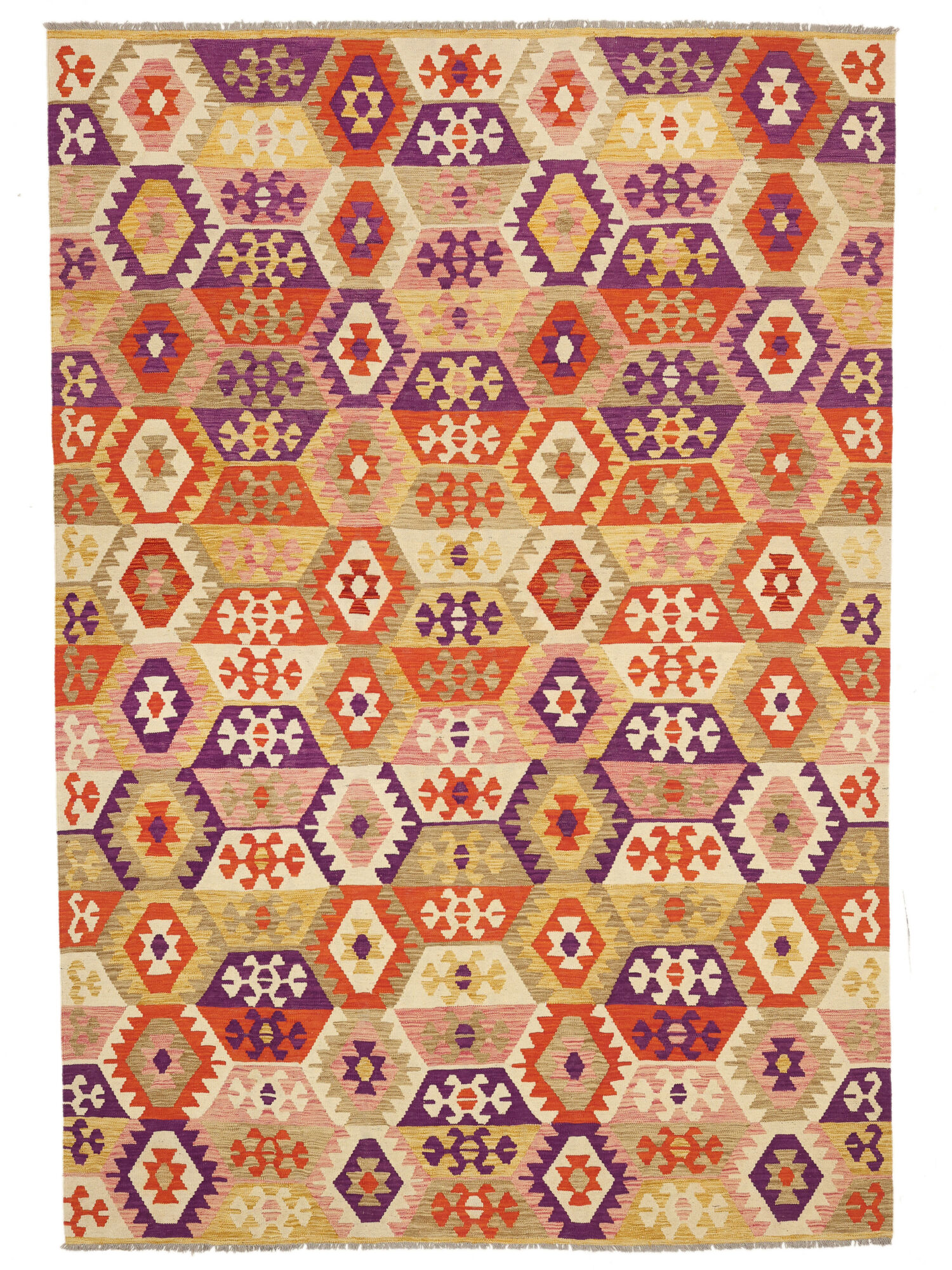 Kelim Afghan Old style Matta 203x296