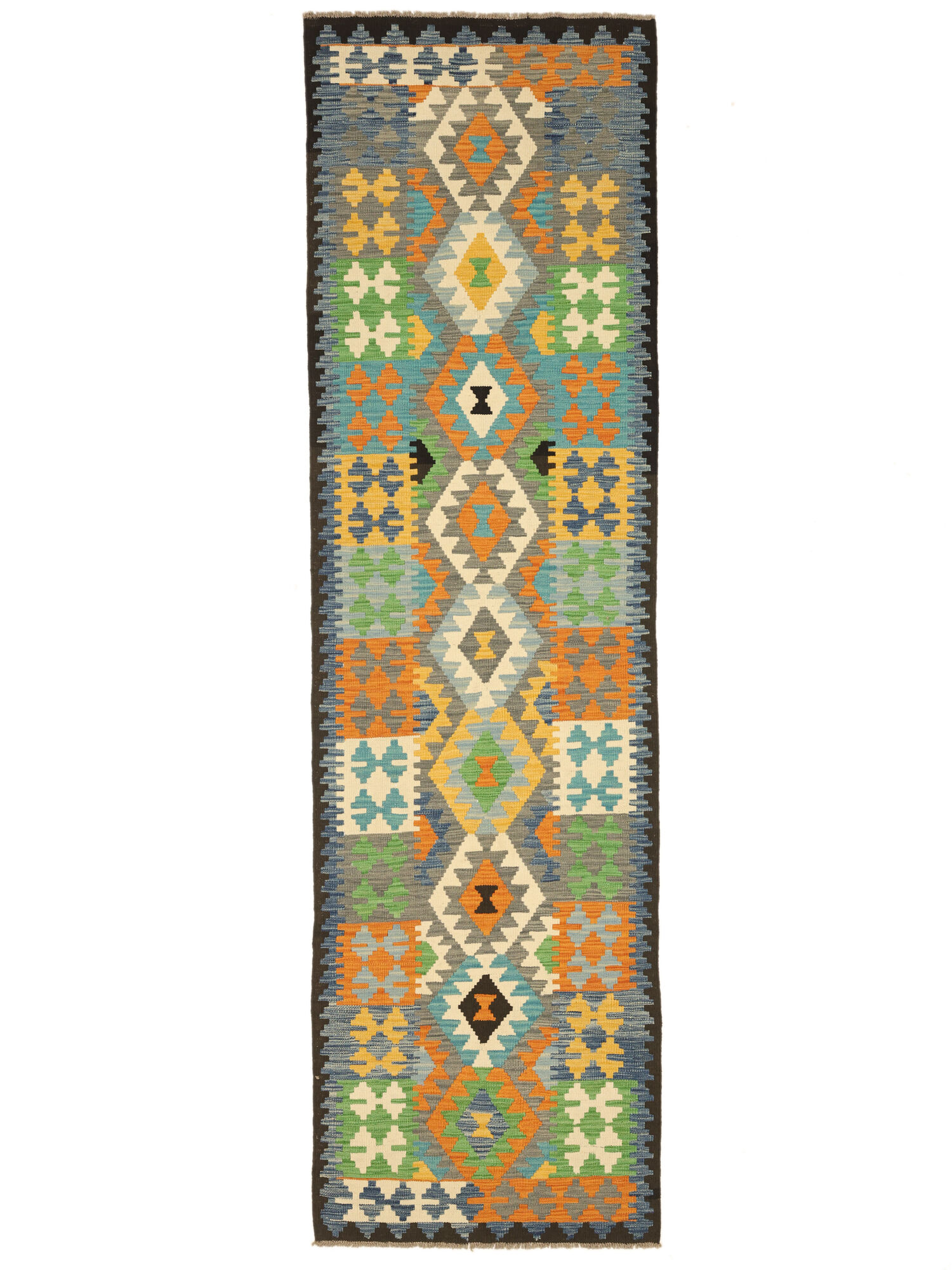 Kelim Afghan Old style Matta 85x299