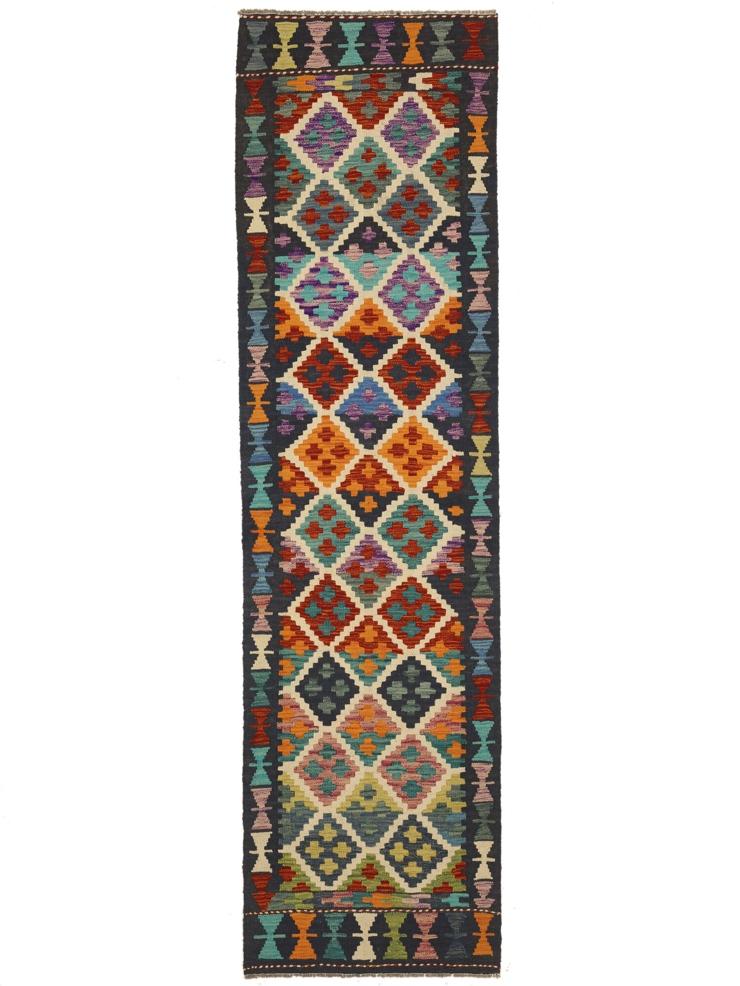 Kelim Afghan Old style Matta 79x293