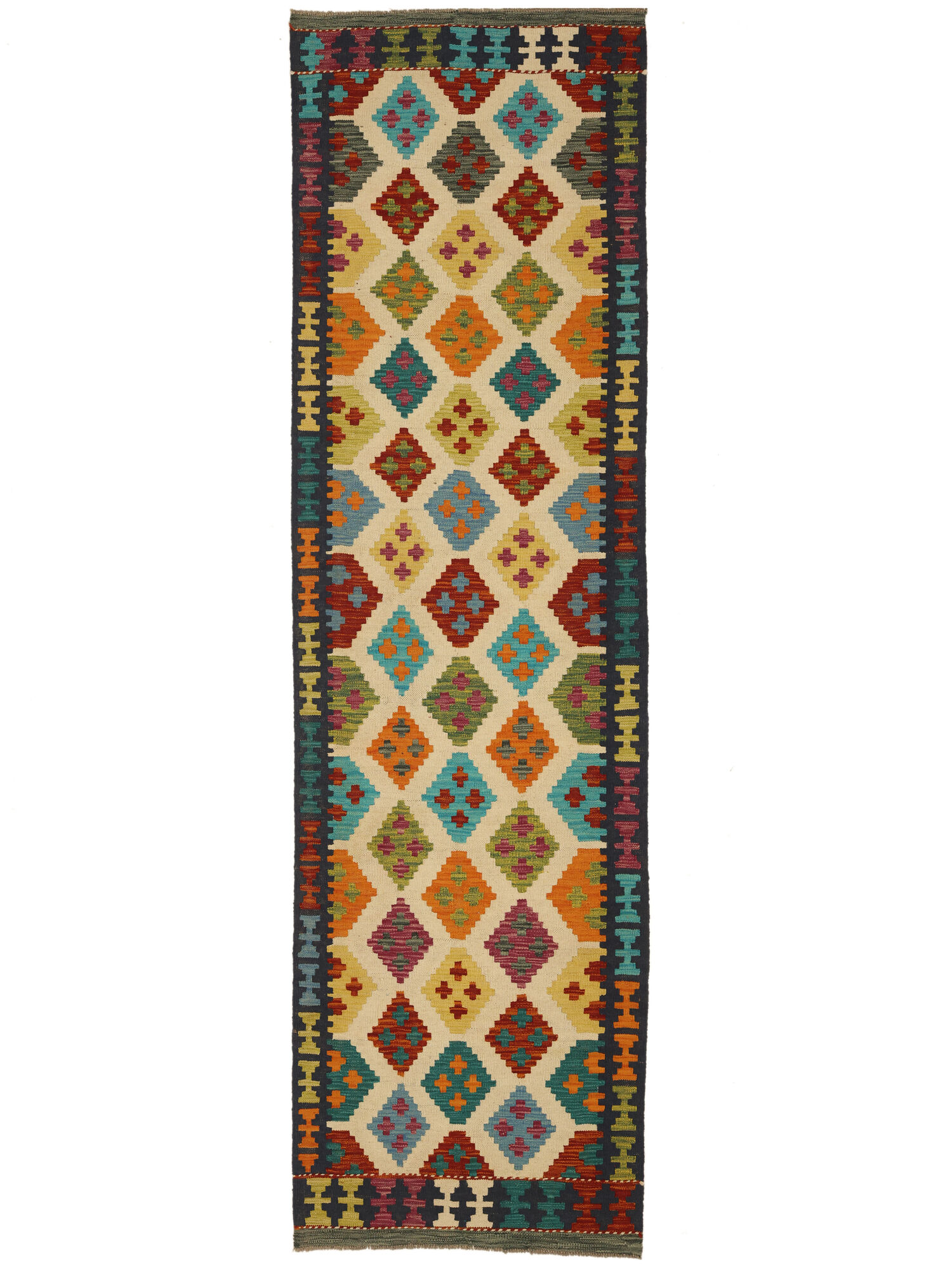 Kelim Afghan Old style Matta 83x295