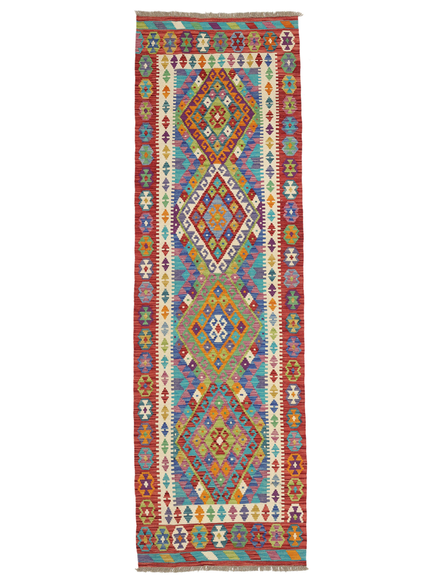Kelim Afghan Old style Matta 87x282