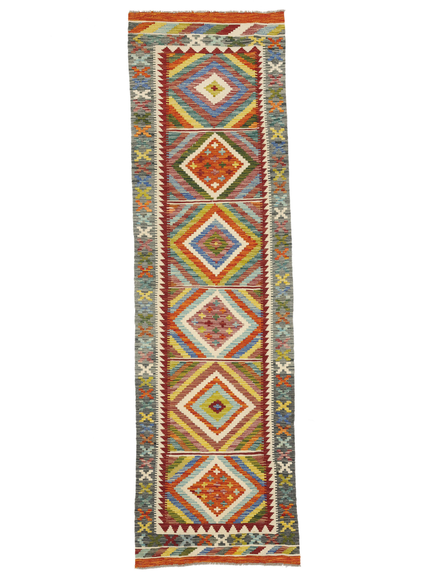 Kelim Afghan Old style Matta 83x290