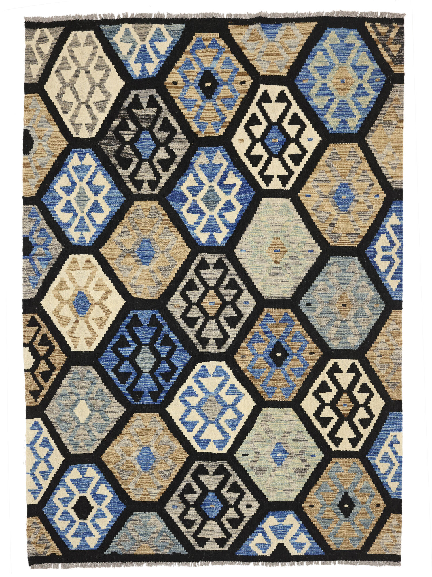 Kelim Afghan Old style Matta 133x189