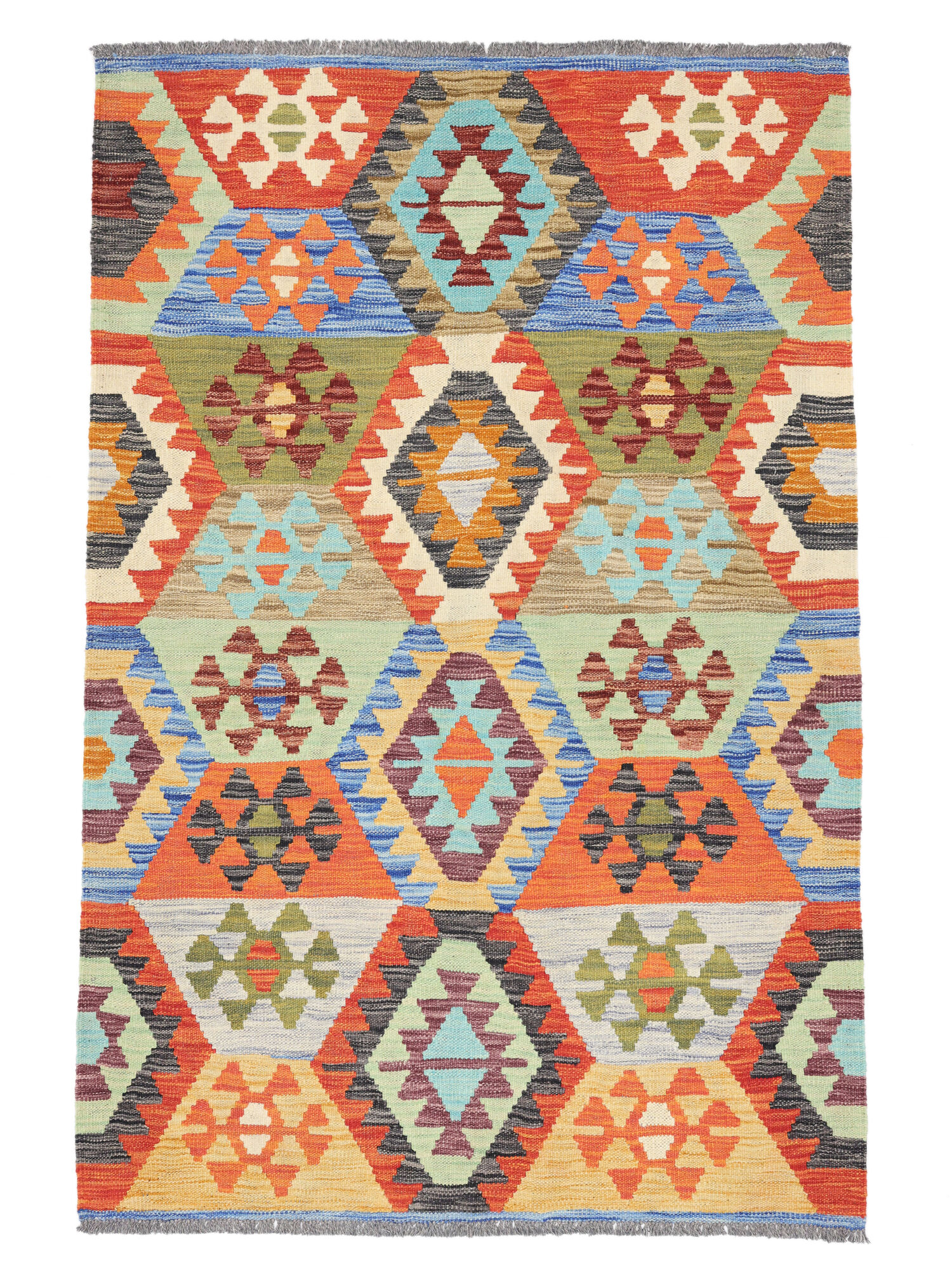 Kelim Afghan Old style Matta 100x150