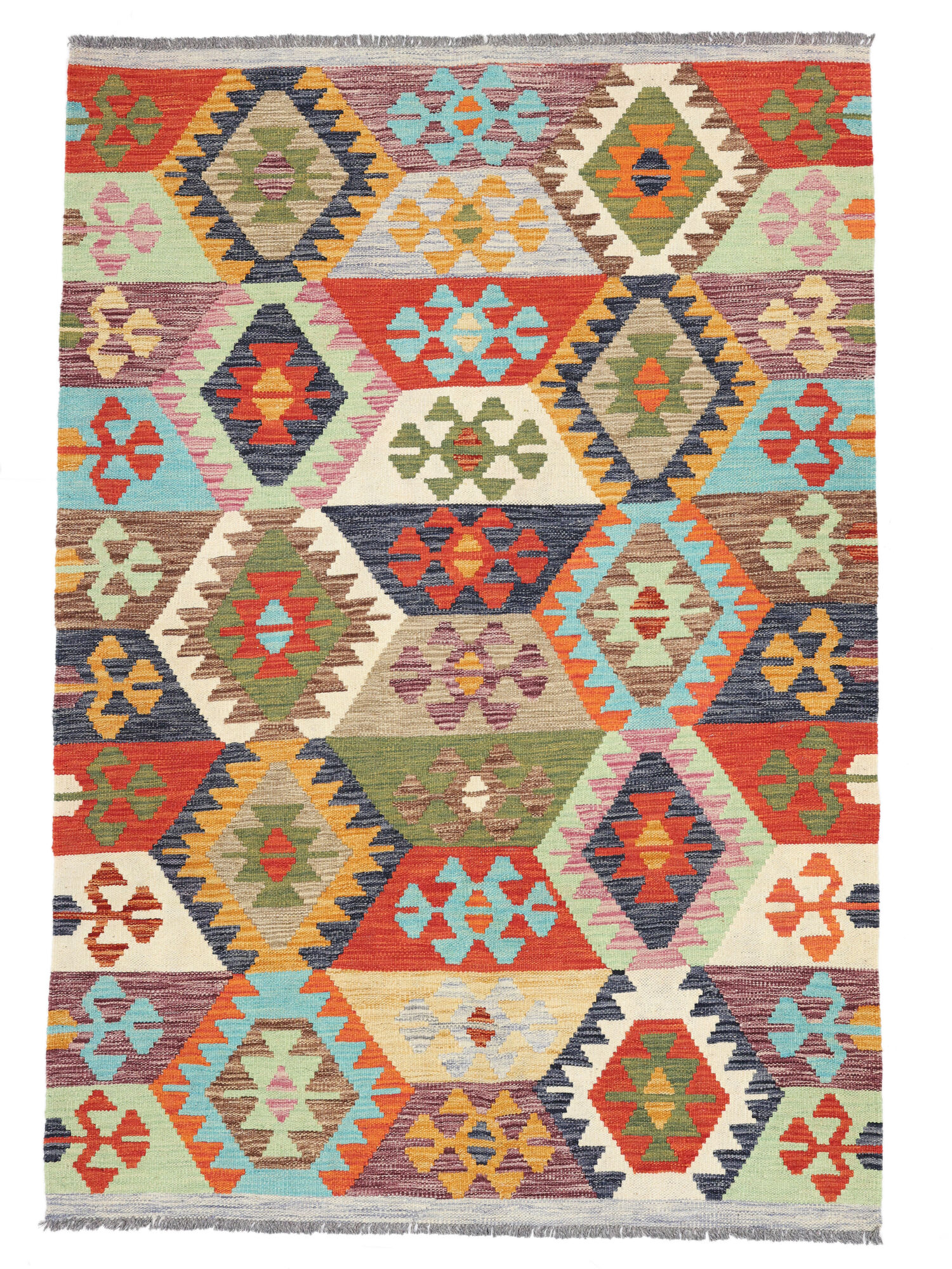 Kelim Afghan Old style Matta 124x178