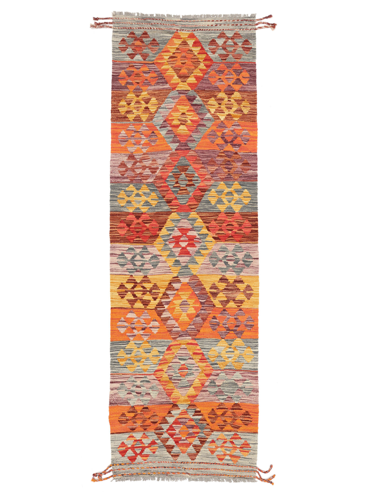 Kelim Afghan Old style Matta 66x205