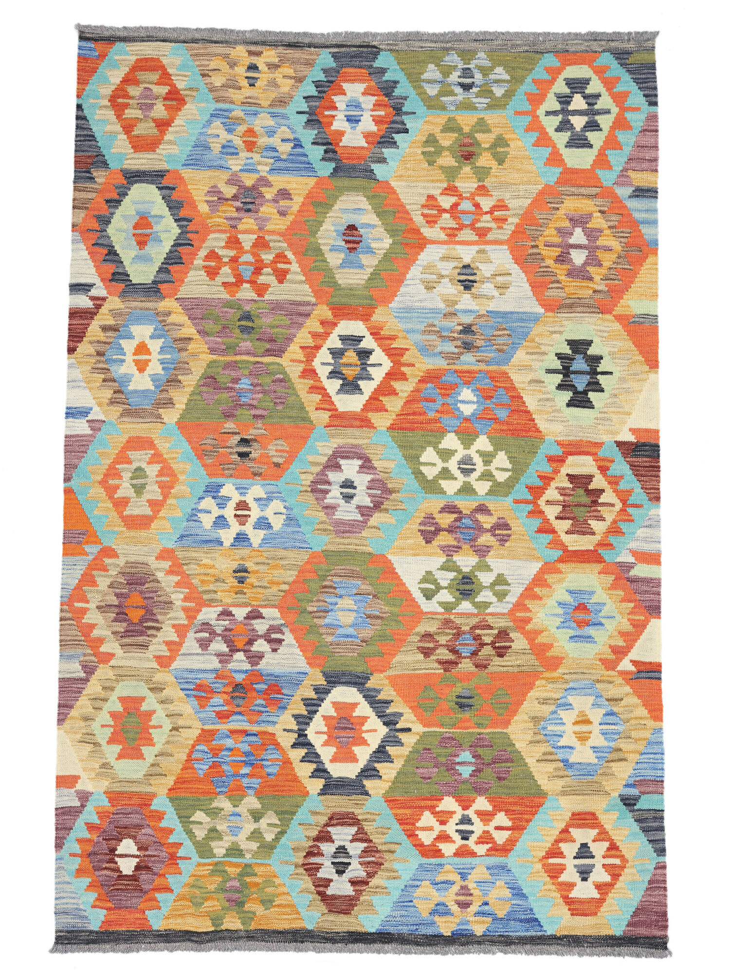 Kelim Afghan Old style Matta 122x188