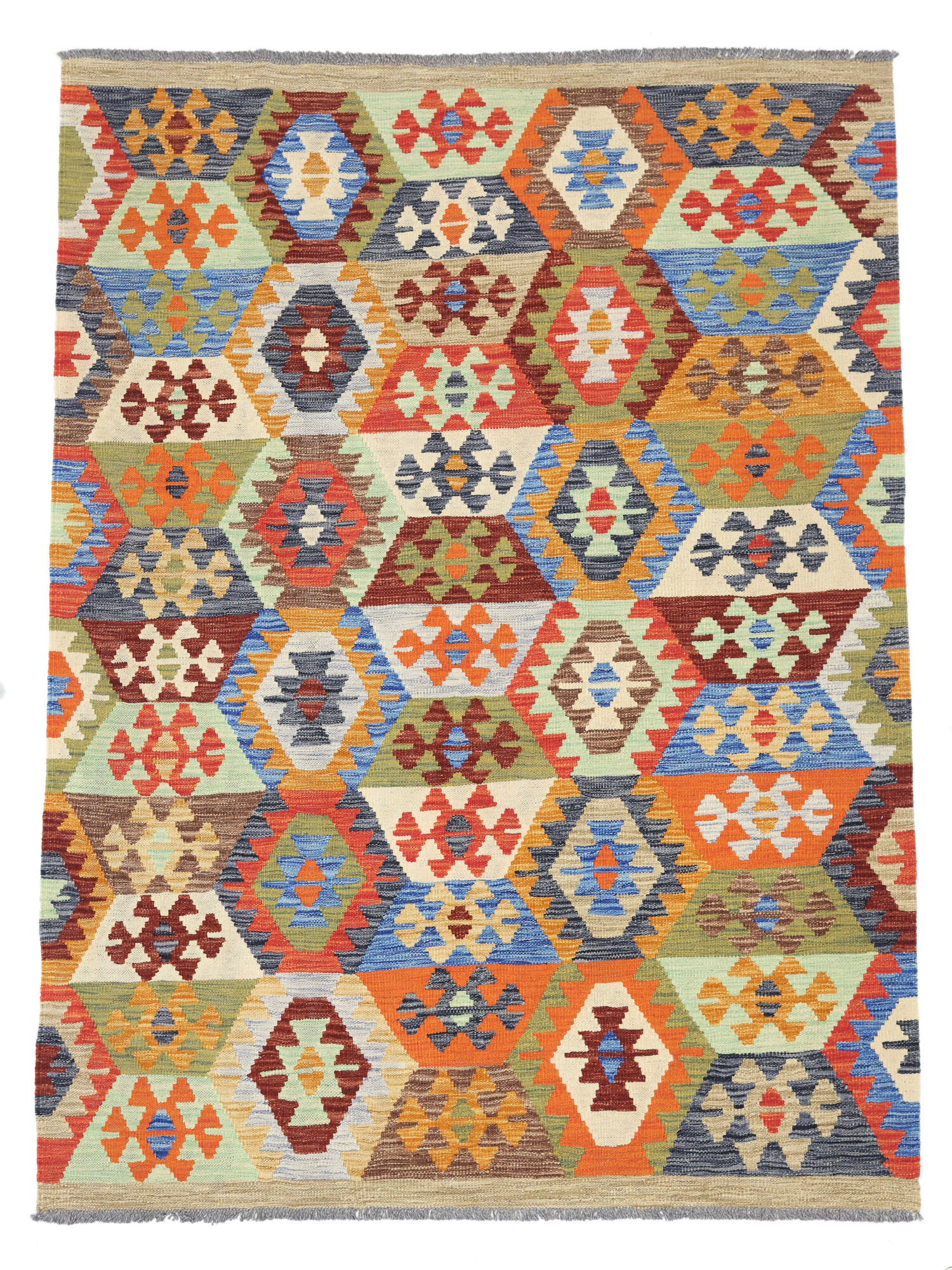 Kelim Afghan Old style Matta 130x175