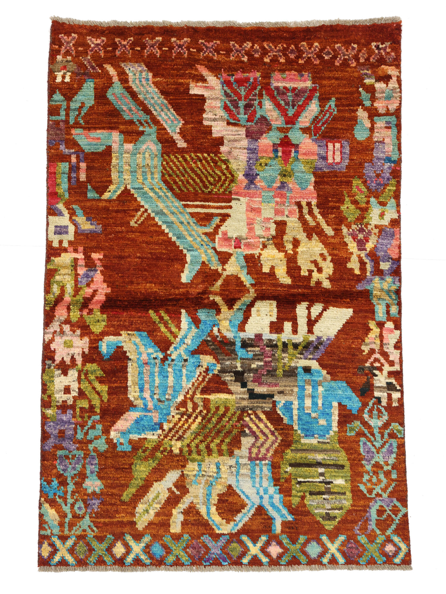 Berber Colourful Matta 91x139