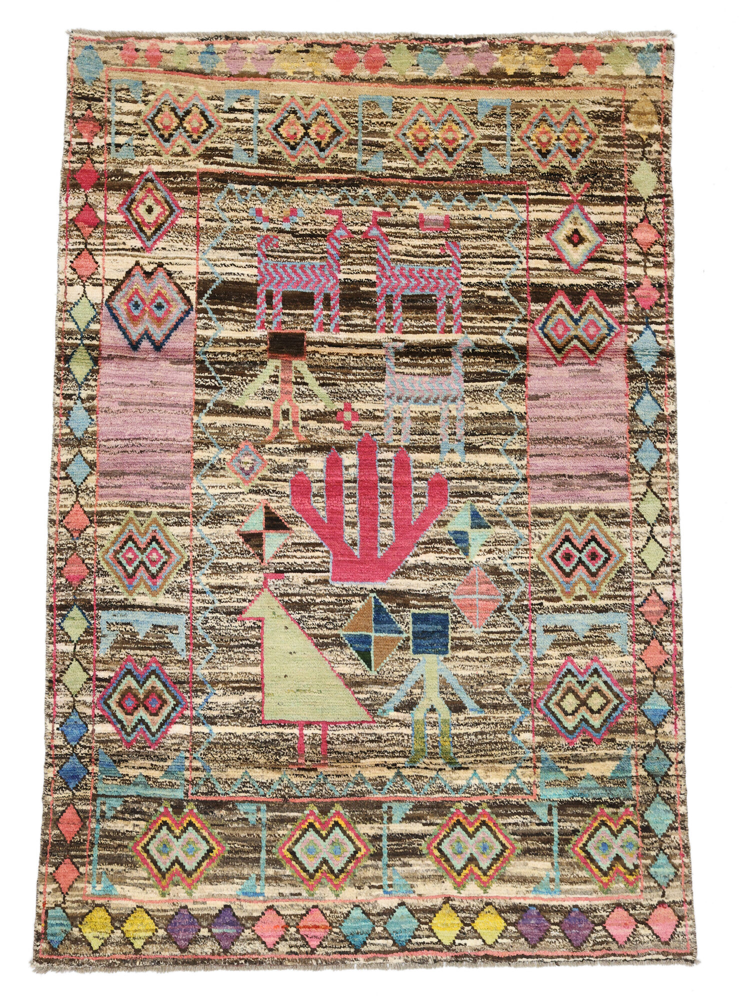 Berber Colourful Matta 126x185