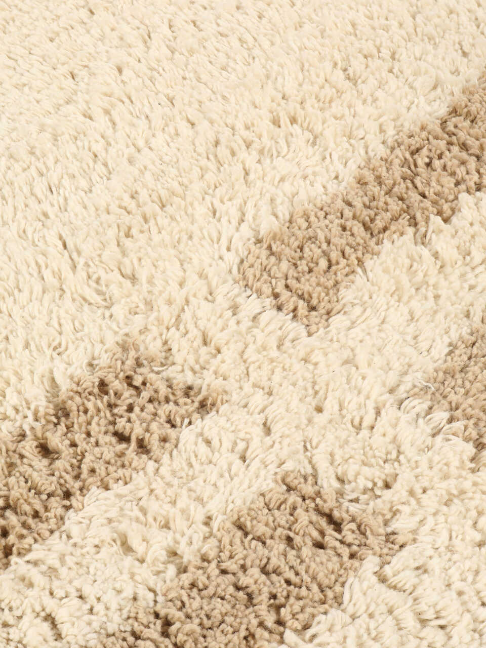 Chateau tappeto da bagno - Bianco naturale / Beige 60x90 - CarpetVista