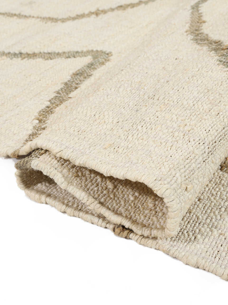 Farrow Jute Tappeto - Beige / Nero 170x240 - CarpetVista