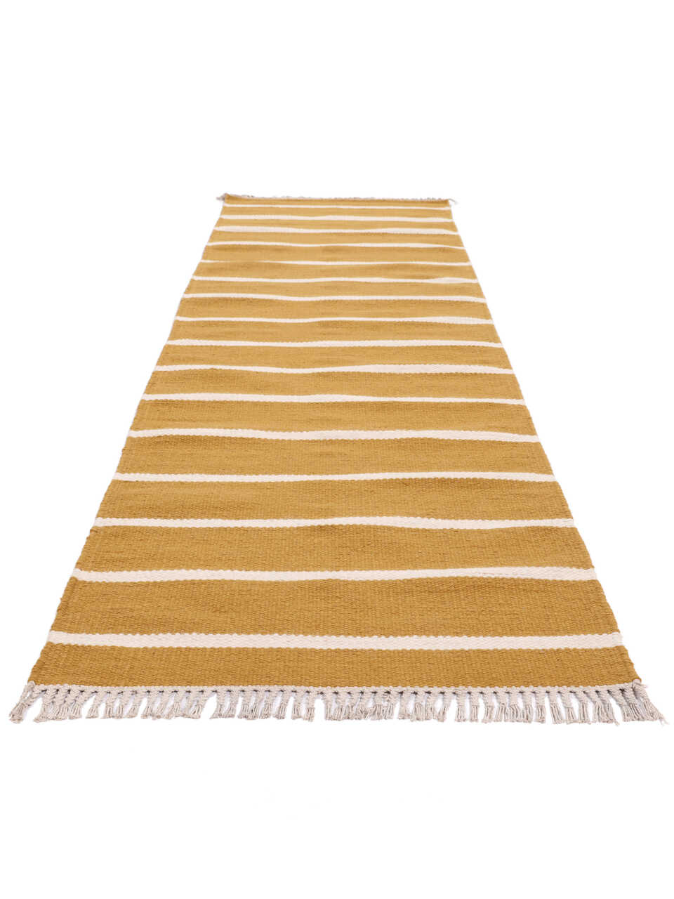 Dorri Stripe Teppich - / Gelb CarpetVista 80x300 - Senfgelb