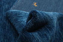 
    Gabbeh loom Two Lines - Dark blue - 160 x 230 cm
  