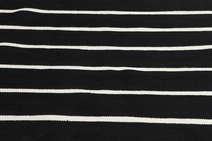 
    Dhurrie Stripe - Black / White - 200 x 250 cm
  
