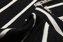 
    Dhurrie Stripe - Black / White - 200 x 250 cm
  