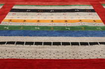 
    Loribaf Loom Designer - Dark red / Multicolor - 140 x 200 cm
  