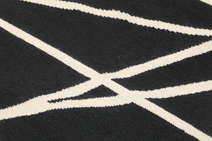 
    Cross Lines - Black / Off white - 80 x 350 cm
  