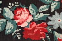 
    Rose Kelim - Dark grey - 177 x 327 cm
  