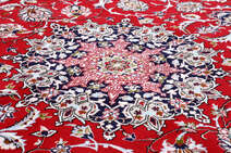 
    Isfahan silk warp signed Ansari - Red - 158 x 237 cm
  