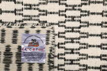 
    Kilim Long Stitch - Cream white / Black - 240 x 300 cm
  