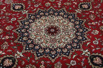 
    Tabriz 60 Raj silk warp - Dark red - 202 x 209 cm
  