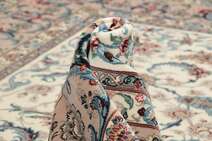 
    Isfahan silk warp - Brown - 202 x 296 cm
  