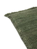 
    Handloom fringes - Forest green - 160 x 230 cm
  