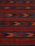 
    Afghan Vintage Kilim - Dark red - 147 x 384 cm
  