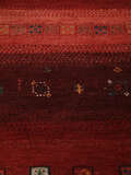 
    Gabbeh Loribaft - Dark red - 76 x 350 cm
  