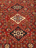 
    Gabbeh Kashkooli - Dark red - 407 x 590 cm
  