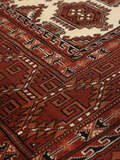 
    Turkaman - Dark red - 140 x 202 cm
  