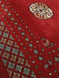 
    Pakistan Bokhara 3ply - Dark red - 75 x 267 cm
  