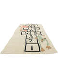 
    Hopscotch - Off white / Coral red - 100 x 210 cm
  