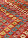 
    Kilim Afghan Old style - Dark red - 405 x 680 cm
  