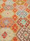 
    Kilim Afghan Old style - Orange - 206 x 297 cm
  