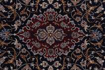 
    Isfahan silk warp - Black - 108 x 160 cm
  