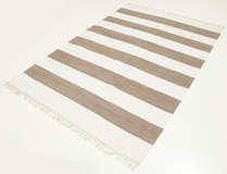 
    Cotton stripe - Brown - 160 x 230 cm
  