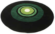 
    Schallplatte Handtufted - Black / Green - Ø 250 cm
  