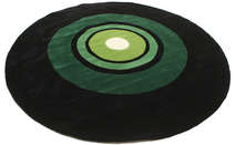 
    Schallplatte Handtufted - Black / Green - Ø 250 cm
  