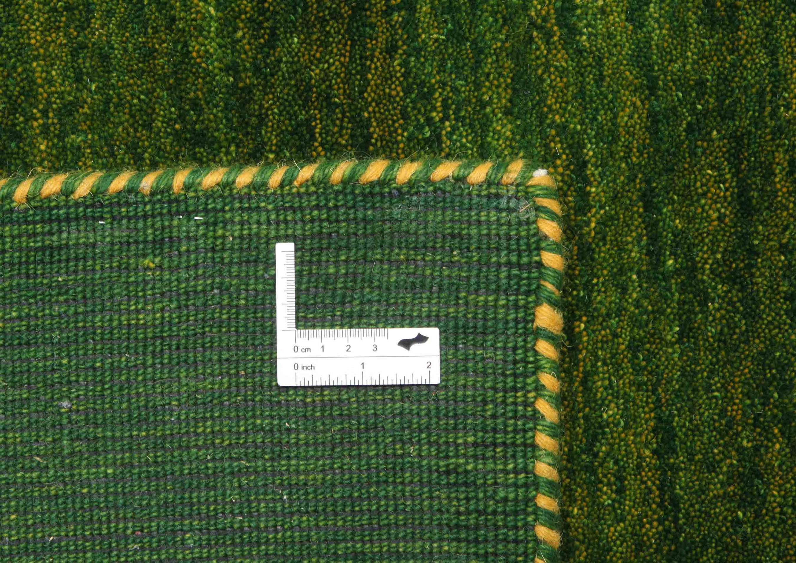 
    Gabbeh loom Two Lines - Green - 190 x 290 cm
  